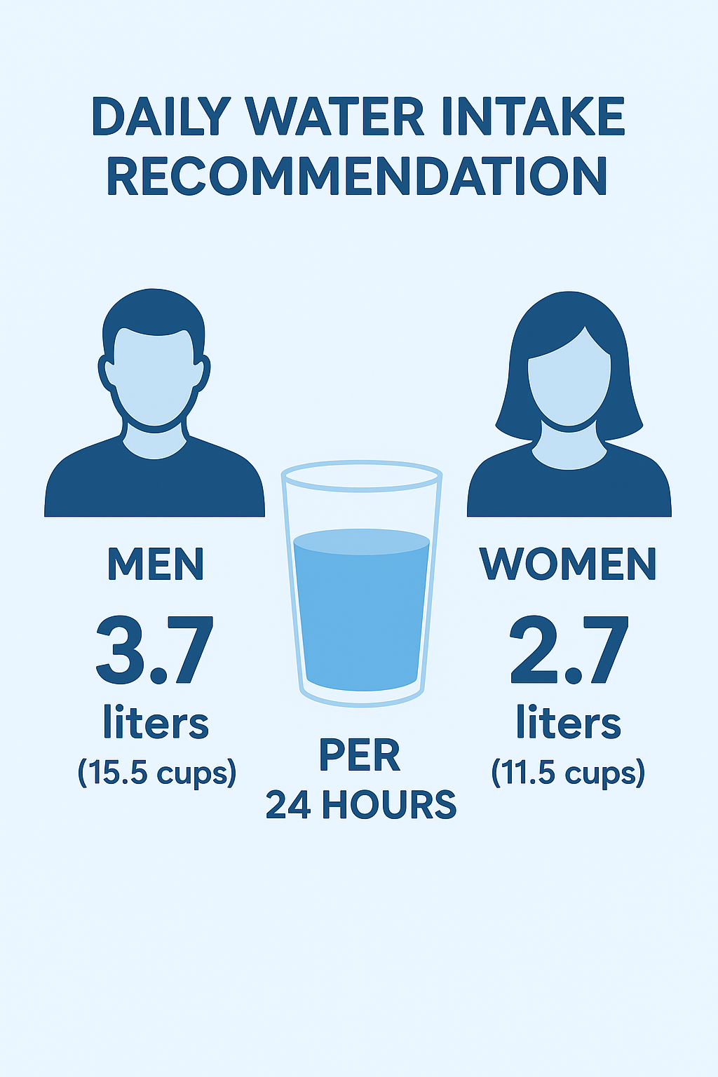 Daily Water Intake Recommendation: How Much Should You Drink in 24 Hours?