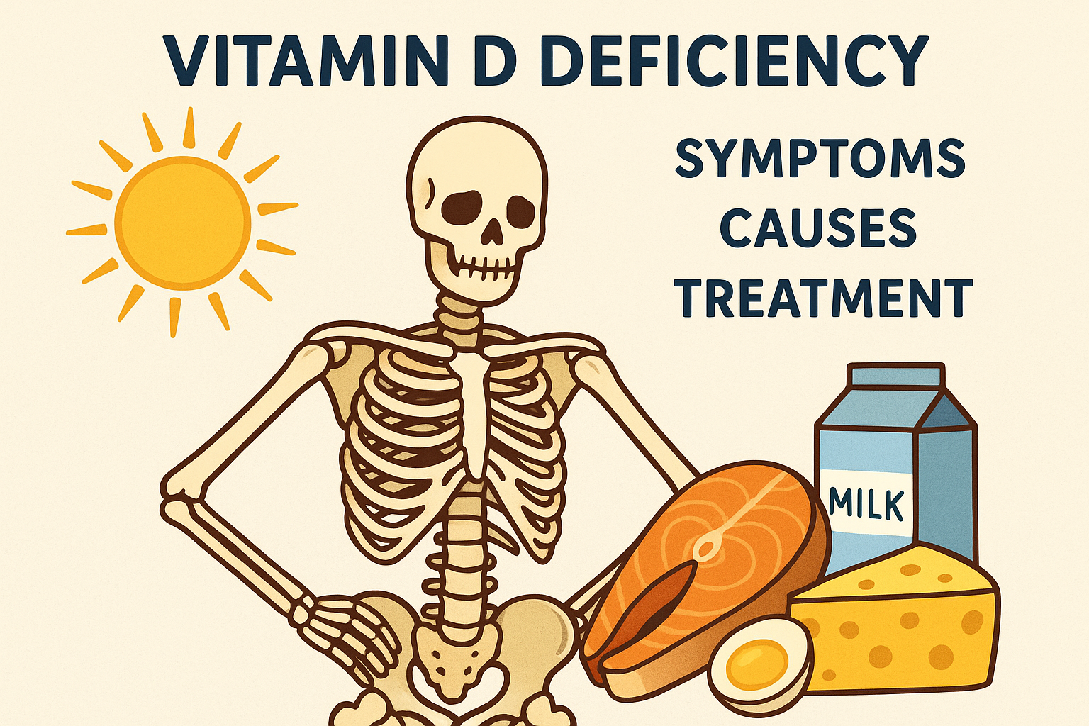 Vitamin D Deficiency: Symptoms, Causes, and Treatment